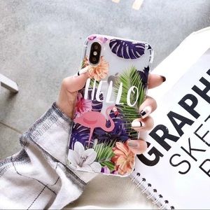 Hello Flamingo - iPhone X/XS Clear Case
